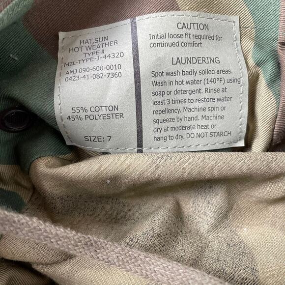 Rothco Camo Hat Size 7 Shotgun Loops Bucket Tactical Military Sun Fishing w TAGS - Picture 3 of 7